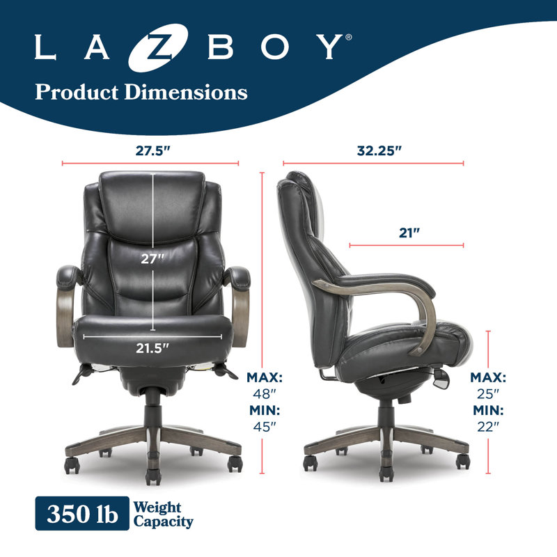 La-Z-Boy Delano Big & Tall Executive Office Chair, Ergonomic La-Z-Boy Delano Big & Tall Executive Office Chair, Ergonomic